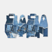 Dog Patchwork Art Denim Bedankdoosjes (Uitgevouwen)