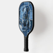 Dog Patchwork Art Denim Pickleball Paddle (Links)