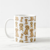 Dog Pattern Brown labradole goldendole Cute Koffiemok (Links)
