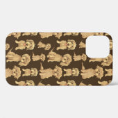 Dog Pattern Brown labradole goudendoedle Case-Mate iPhone Case (Achterkant (horizontaal))