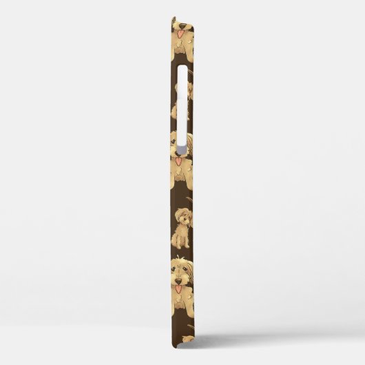Dog Pattern Brown labradole goudendoedle Case-Mate iPhone Case (Achterkant / Links)