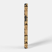 Dog Pattern Brown labradole goudendoedle iPhone Hoesje (Rechterkant)