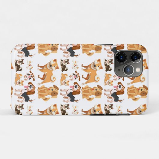 Dog Pattern Case-Mate iPhone Case (Achterkant (horizontaal))