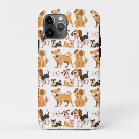 Dog Pattern Case-Mate iPhone Case (Achterkant)