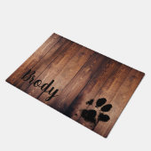 Dog Paw - Aangepaste Vloermat Deurmat (Schuin)