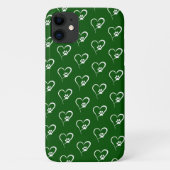 Dog paw-afdruk in Hoesje-Mate iPhone case met wit  (Achterkant)