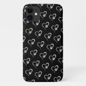 Dog paw-afdruk in Hoesje-Mate iPhone case met wit (Achterkant)