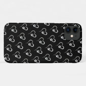 Dog paw-afdruk in Hoesje-Mate iPhone case met wit  (Achterkant (horizontaal))