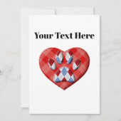 Dog Paw-afdrukken en rode harttekening Kaart (Voorkant)