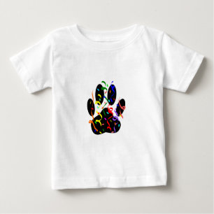 Dog Paw-afdrukken met Confetti en streamer