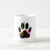 Dog Paw-afdrukken met Confetti en streamer Koffiemok (Center)