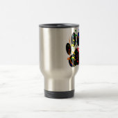 Dog Paw-afdrukken met Confetti en streamer Reisbeker (Center)