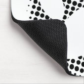 Dog Paw-afdrukken met halftoonachtergrond Muismat (Hoek)