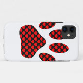Dog Paw afdrukken met hart Case-Mate iPhone Case (Achterkant (horizontaal))