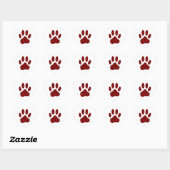 Dog Paw afdrukken met hart Sticker (Vel)