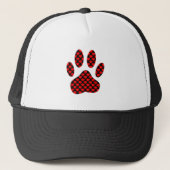 Dog Paw afdrukken met hart Trucker Pet (Voorkant)