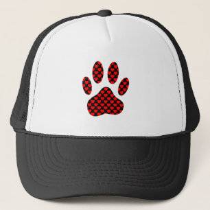 Dog Paw afdrukken met hart Trucker Pet