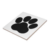 Dog Paw-afdrukken voor Hondenliefhebber afspelen Tegeltje (Zijkant)