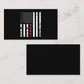 Dog Paw American Flag Visitekaartje (Voorkant / Achterkant)