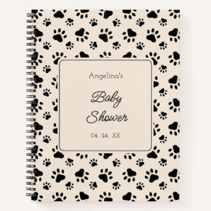 Dog Paw Baby shower Notitieboek