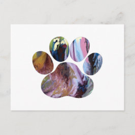 Dog Paw Briefkaart