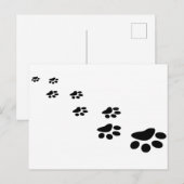 Dog Paw Briefkaart (Voorkant / Achterkant)