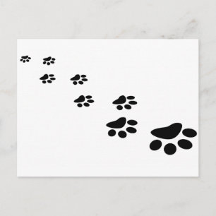 Dog Paw Briefkaart