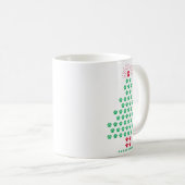 Dog Paw Christmas Tree Pajamas Puppy Dog Lover Xma Koffiemok (Voorkant rechts)