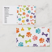 Dog Paw Cool Schattige Meisje Dier Mode Patroon Visitekaartje (Voorkant / Achterkant)