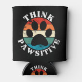 Dog Paw denk positief Blikjeskoeler (Voorkant)