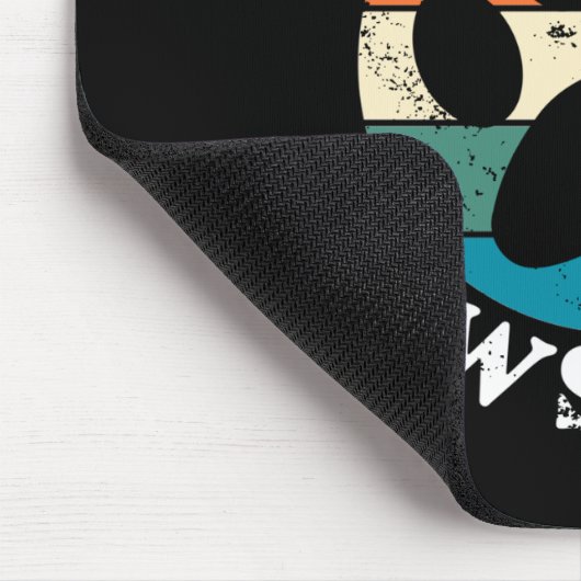 Dog Paw denk positief Muismat (Hoek)