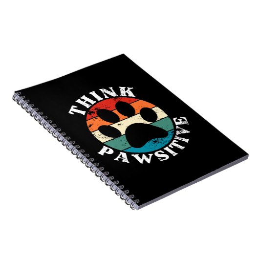 Dog Paw denk positief Notitieboek (Rechterzijde)