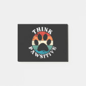 Dog Paw denk positief Post-it® Notes (Voorkant)