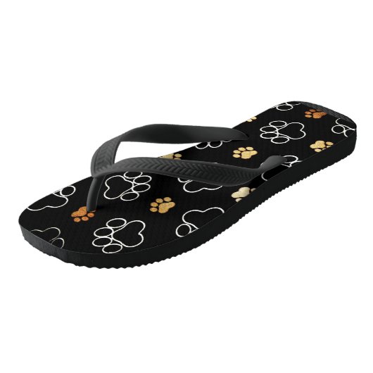 Dog Paw Design Teenslippers (Schuin)
