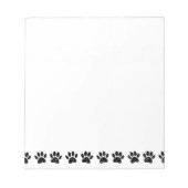 Dog Paw Distressed Pattern Notitieblok (Voorkant)