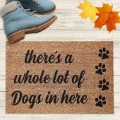Dog Paw Doormat - Er zijn veel honden hier Deurmat