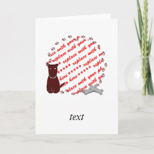 Dog Paw Drukt Foto Lijst Kaart