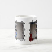 Dog Paw Drukt Foto Lijst Koffiemok (Center)