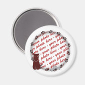 Dog Paw Drukt Foto Lijst Magneet (Voorkant / Achterkant)