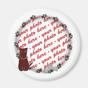 Dog Paw Drukt Foto Lijst Magneet