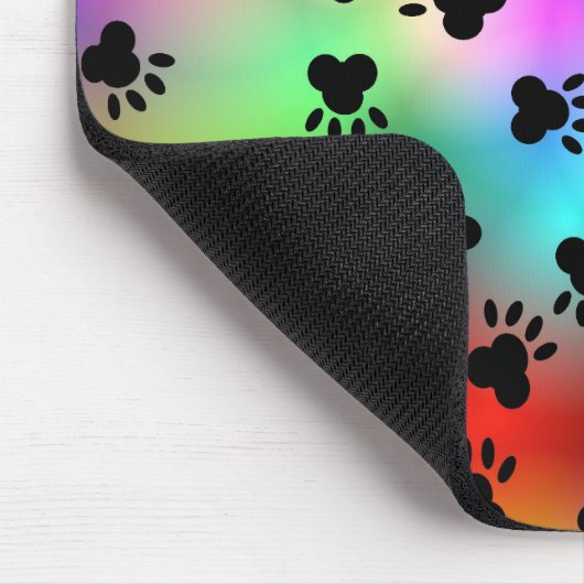 Dog Paw Drukt Mousepad af Muismat (Hoek)