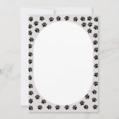 Dog Paw drukt ovaal vorm af (Voorkant)