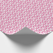 Dog Paw Drukt roze en wit af Cadeaupapier (Hoek)