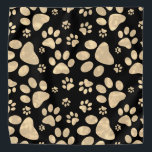 Dog Paw Drukt Sepia Bandana<br><div class="desc">Dog Paw Print Pattern in een sepia brown tone design. geweldig voor honden,  katten,  dierenliefhebbers.</div>