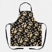 Dog Paw Drukt Sepia Schort (Voorkant)