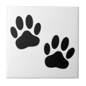 Dog Paw drukt Tile af Tegeltje (Voorkant)