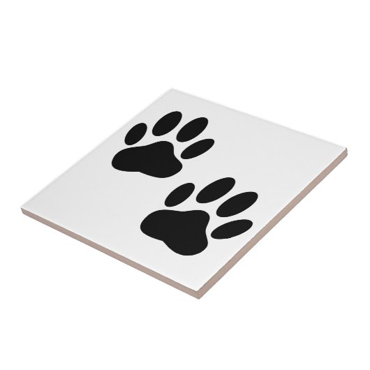 Dog Paw drukt Tile af Tegeltje (Zijkant)