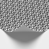 Dog Paw Drukt zwart-wit af Cadeaupapier (Hoek)
