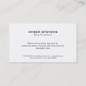 Dog Paw en Dog Logo Visitekaartje (Achterkant)