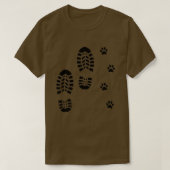 Dog Paw Footprint Dog Lover Camping  T-shirt (Design voorkant)